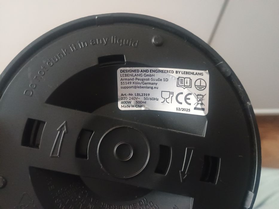 Czajnik elektryczny 600W