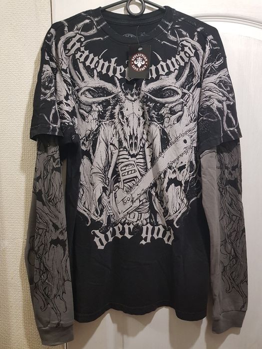 Коллекционный лонгслив  Affliction Наunted Mound by Sematary, размер L