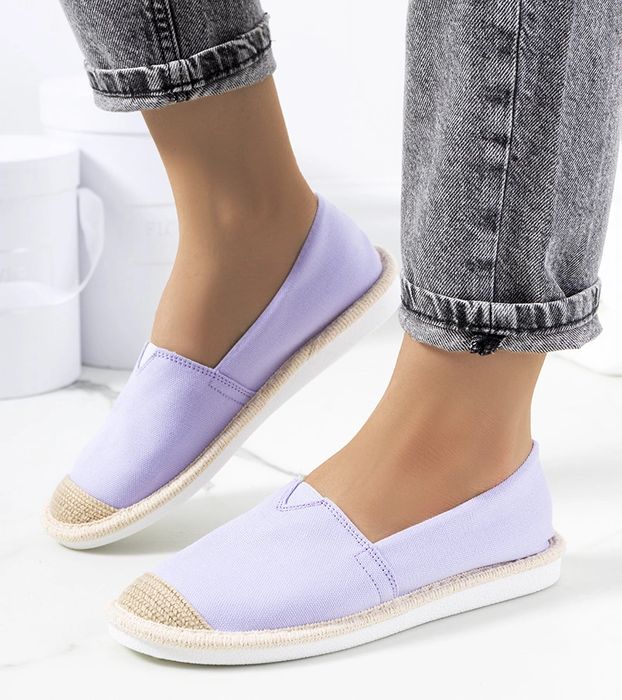 Fioletowe espadryle damskie Tanner