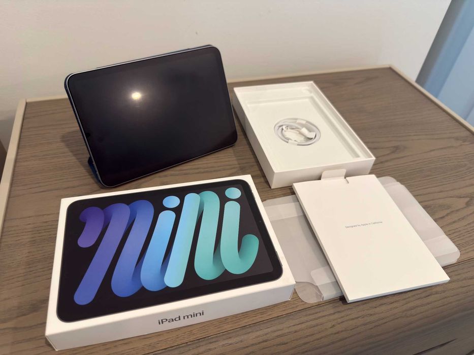 iPad mini A17 Pro 256GB Wi-Fi Cinzento Sideral (última versão) - Como Novo, Bateria 100%