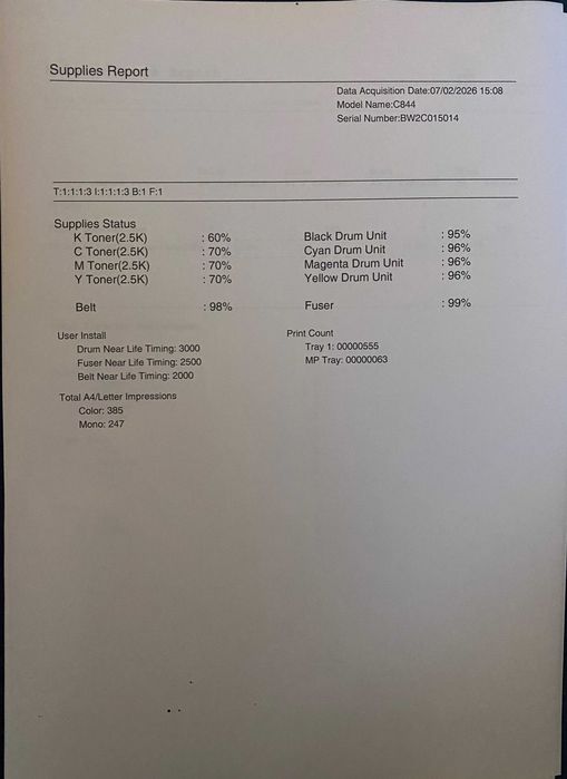Drukarka OKI C844dnw A3