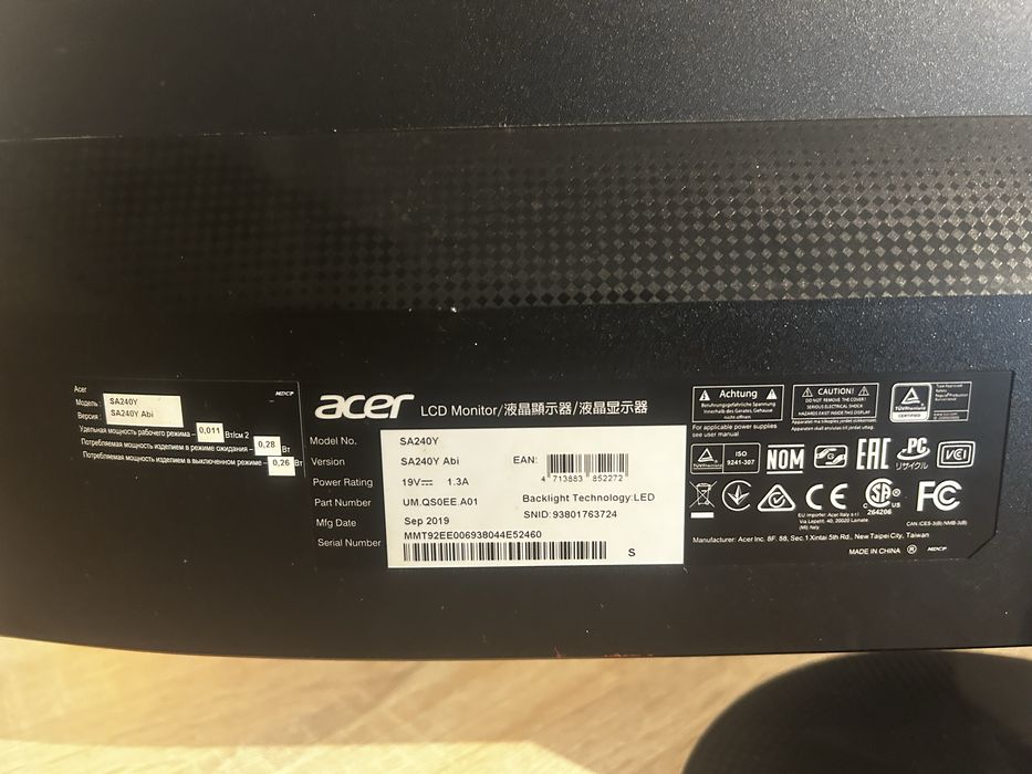 Monitor acer 24 polegadas
