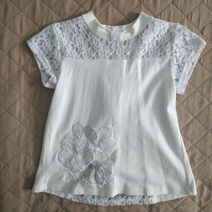 Elegancka bluzka, strój galowy, 7-9 lat