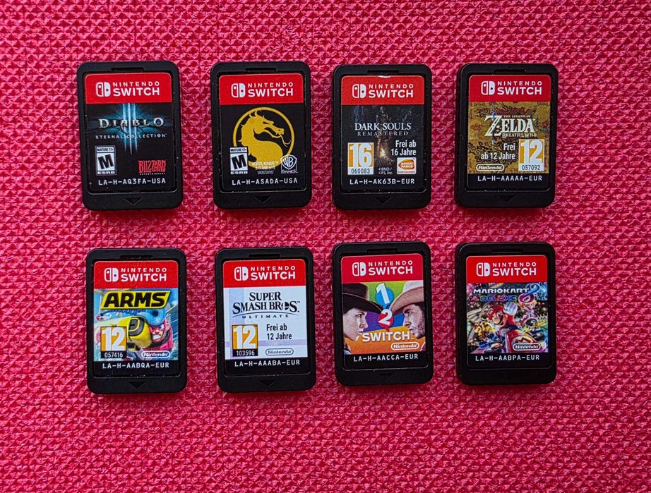 Ігри на картриджах для nintendo switch, разом або окремо