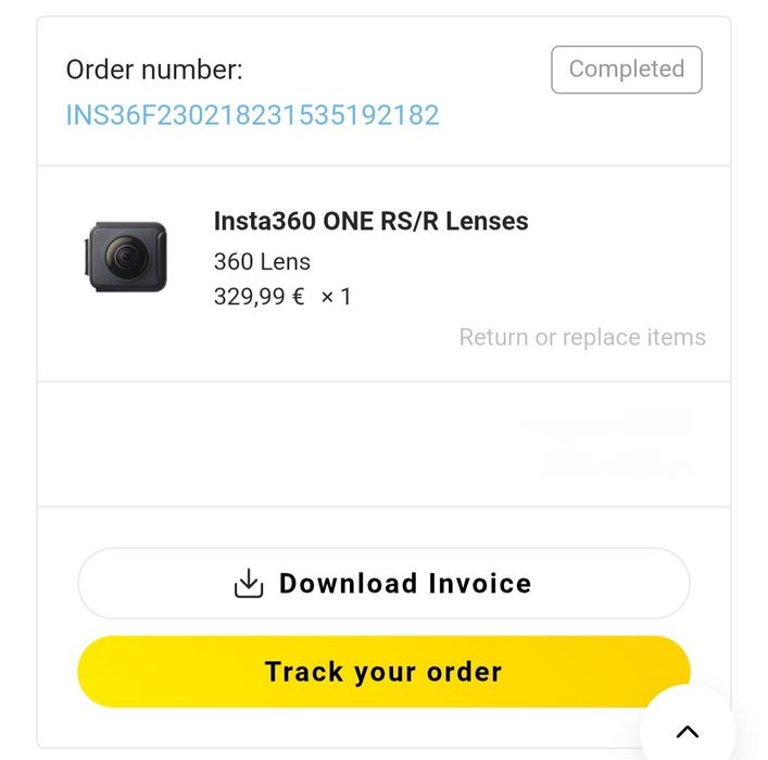 Lente 360 insta360 One Rs/ One R