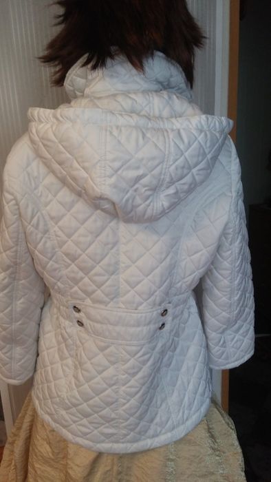 kurtka biała pikowana/ślub