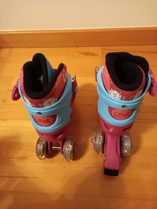 Patins menina T26-30 + equipamento segurança