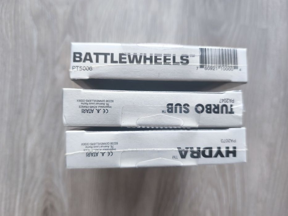 Gry ATARI LYNX Zestaw 3 szt. – Nowe w folii (Factory Sealed) Battle Wheels