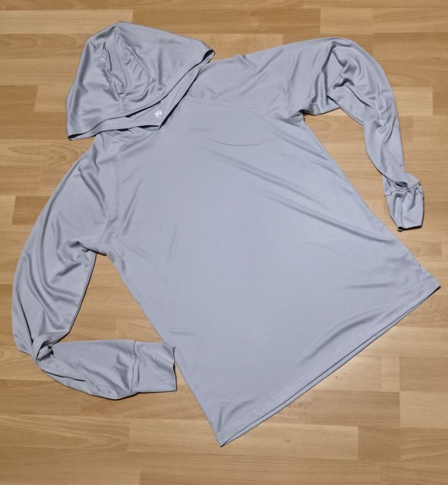 Designed & Tested in USA - szara bluzka z kapturem roz.L