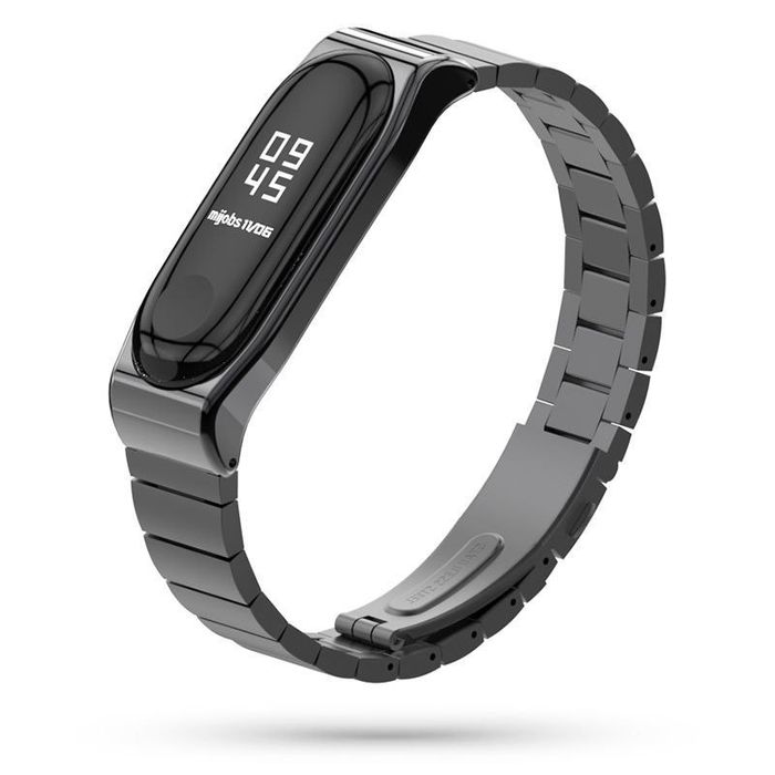 Bransoleta Steelband Do Xiaomi Mi Band 5 / 6 Black