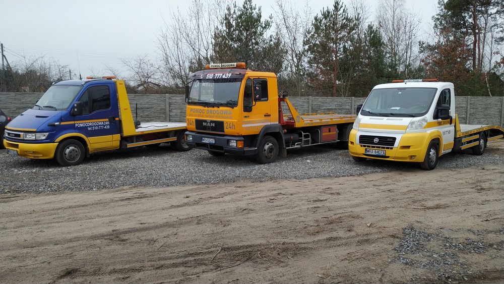 POMOC DROGOWA 24H Laweta Holowanie Transport maszyn TANIO SZYBKO