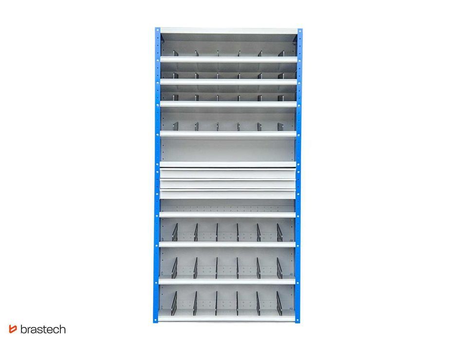 Organizer warsztatowy z przegrodami i szufladami NOWY 198x100x30 cm