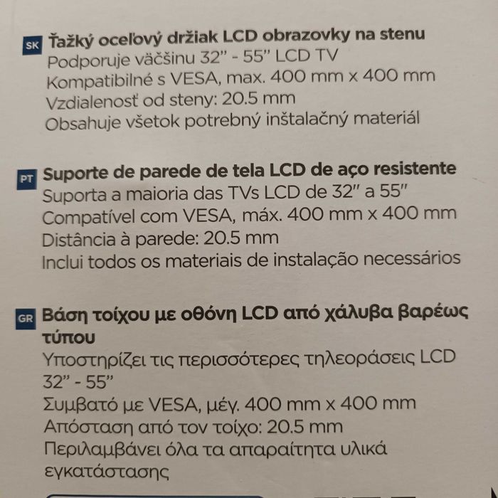 Suporte parede para televisão