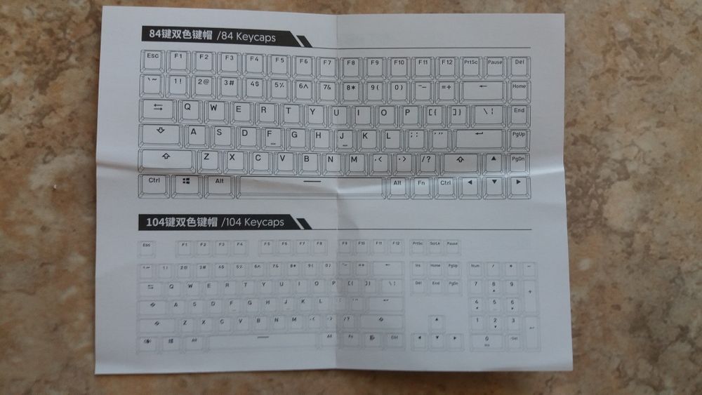 Keycaps Pudding - Jogo completo de teclas para teclado