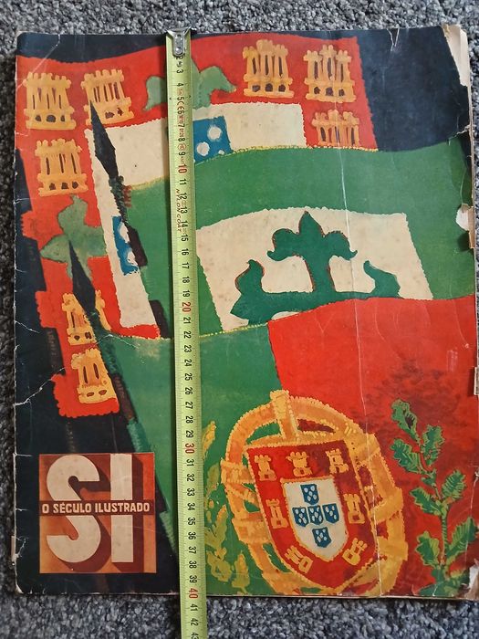 1º retrato oficial a côres de A. O. Salazar, publicado no "Século Ilustrado" 1938 e mais sobre Salazar
