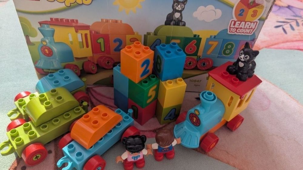 Лего дупло паровозик