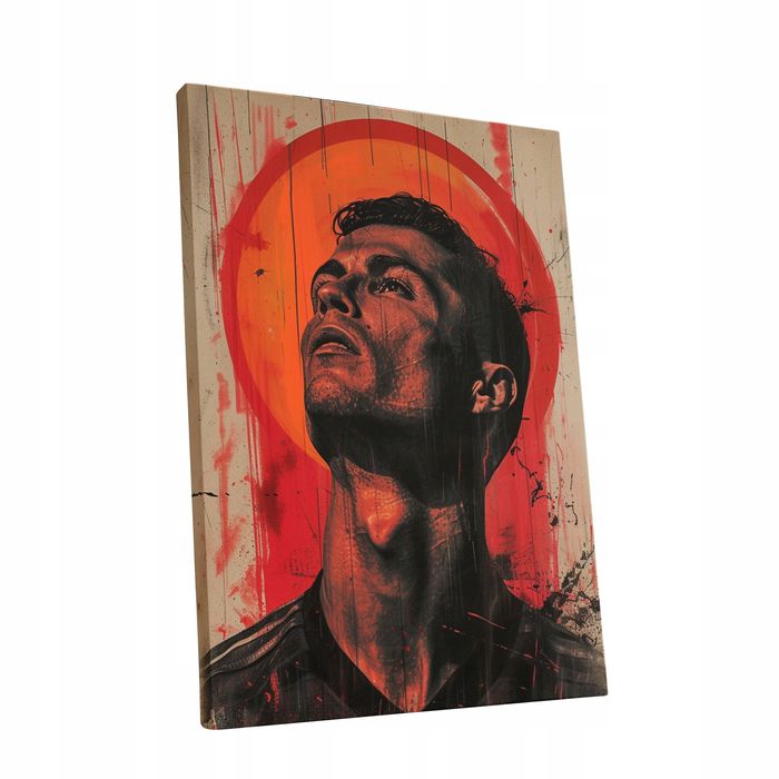 Obraz na płótnie Cristiano Ronaldo CR7 75x100 cm - nowoczesny styl