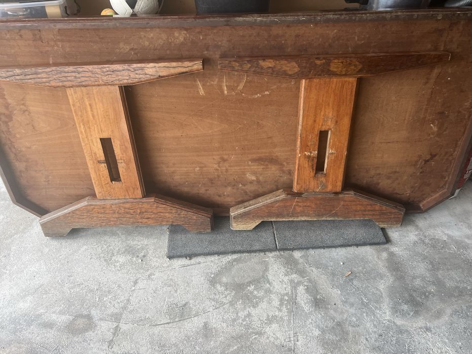 Mesa de madeira maciça - 2,06x0,89x0,81