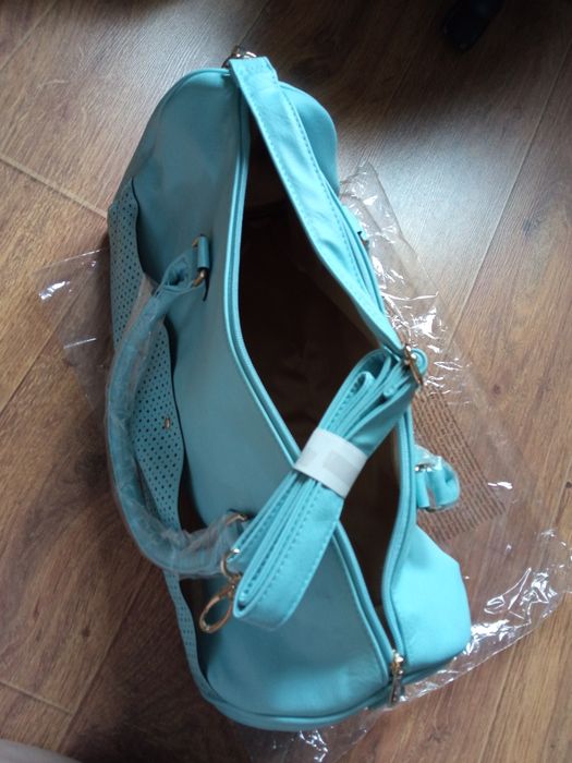 NOWA torba duża weekendowa błękitna, mommy bag