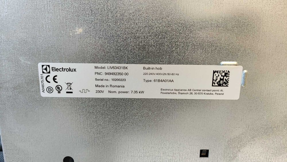 Płyta indukcyjna Electrolux
