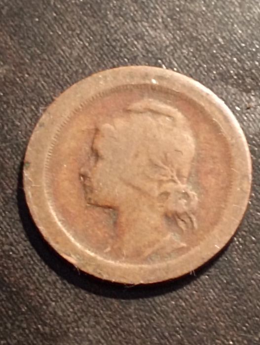 5 centavos - Republica Portuguesa 1924 - Bronze - Com erros de cunho