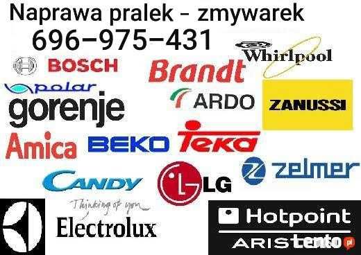 Dziś lub jutro! Serwis,naprawa zmywarek,pralek,lodówek-cała WARSZAWA