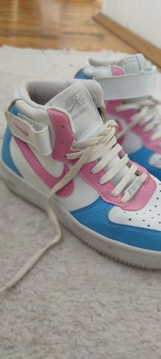 Nike air force 1 39р рожево блакитні оригінал