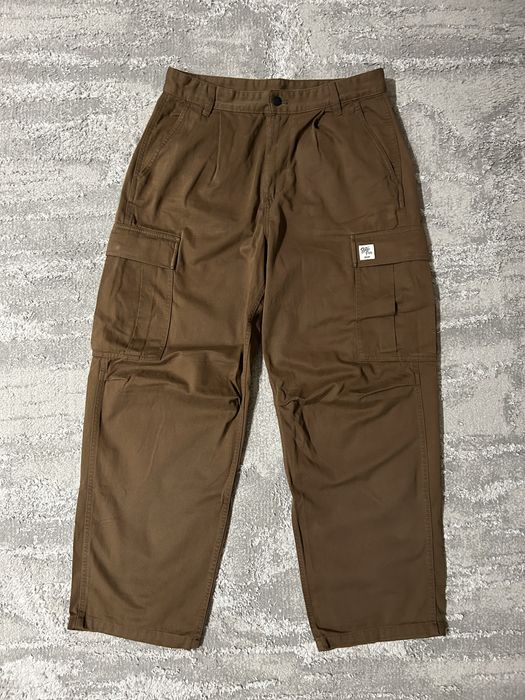 Brązowe spodnie baggy zara M