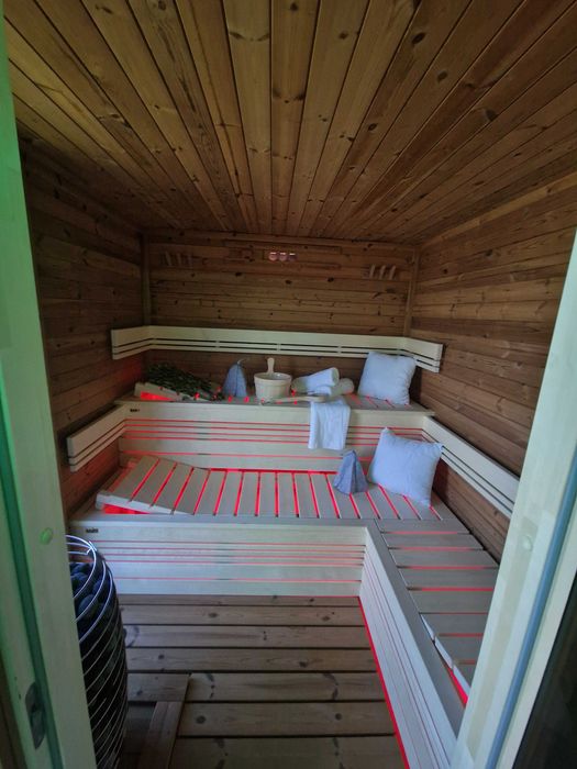 Sauna FIŃSKA sucha ogrodowa, piec