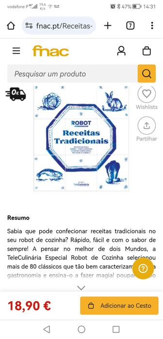 Livros receitas para robôs de cozinha