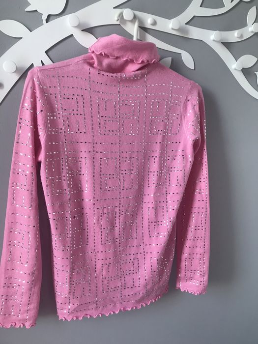 Golf różowy L/XL kryształki