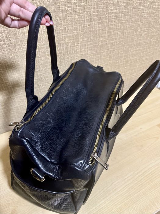 Сумка-саквояж натуральная кожа, Италия