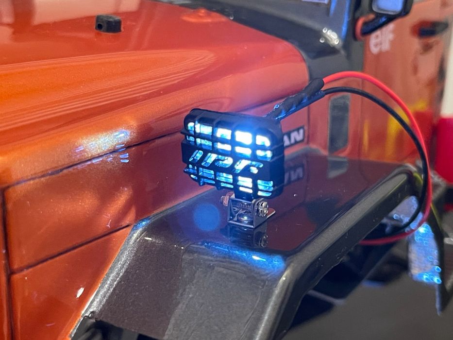 2 halogeny reflektory oświetlenie LED rc 1:10 SCX TRX MST REELY TAMIYA