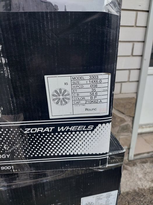 Диски легкосплавы 4/98 r14 коплект 14000