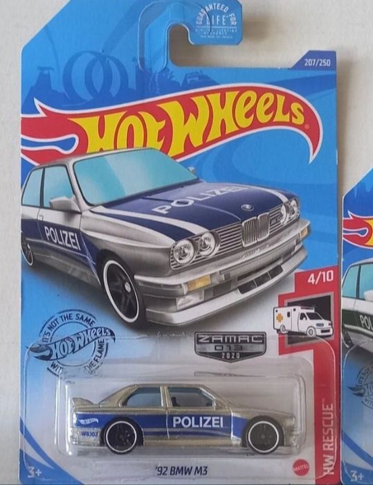 Conjunto 2 - 92 bmw m3 hot wheels