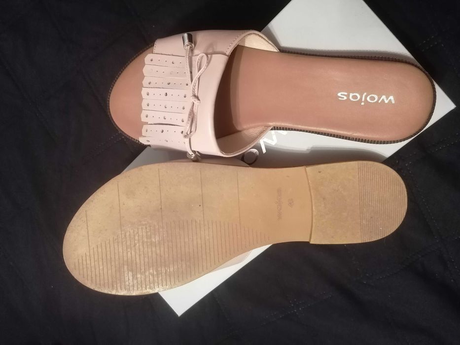 Klapki skórzane Wojas 40