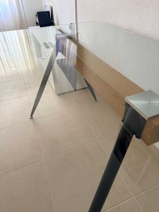 mesa de vidro para sala 140x90