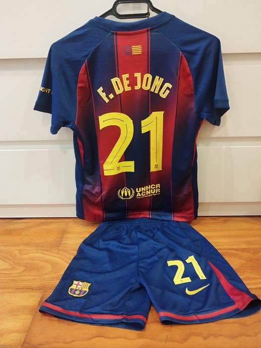 Equipamento criança De Jong  Barça 9/10 anos