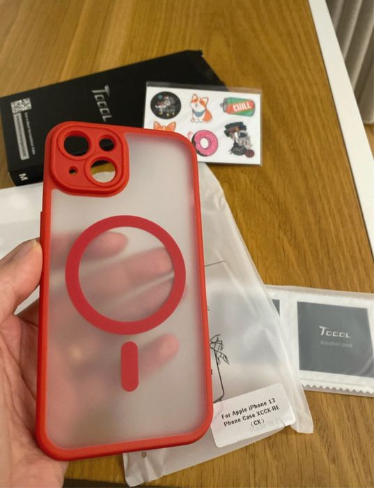 Tocol capa silicone e 2 películas vidro iPhone 13