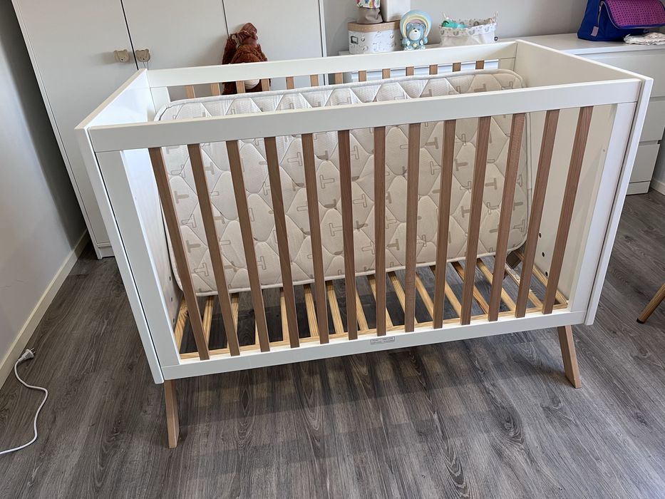 Berço (120X60 CM) ARTECH Branco fosco faia TRAMA