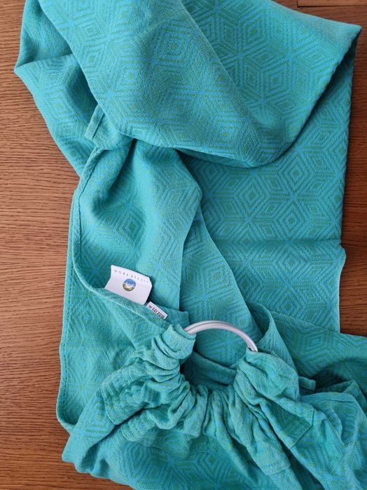 Chusta kółkowa Little Frog M 2m - miętowy CUBE