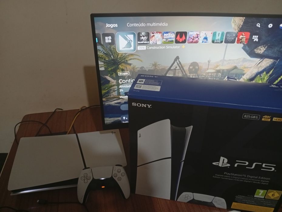 Ps5 Slim 825gb digital com fatura e garantia