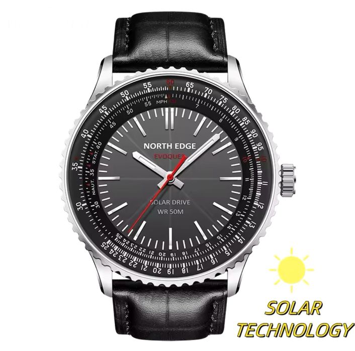 NORTH EDGE EVOQUE3 годинник із сонячним приводом, з нержавіючої сталі