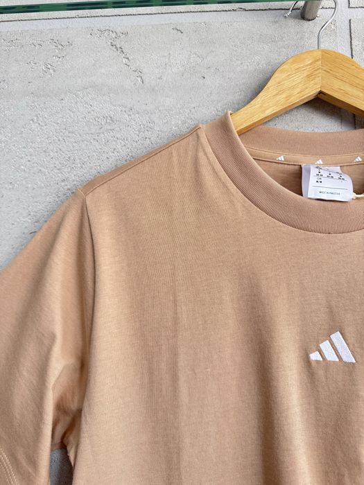 Adidas Nowa Bawełniana Bluzka Damska Beżowa M