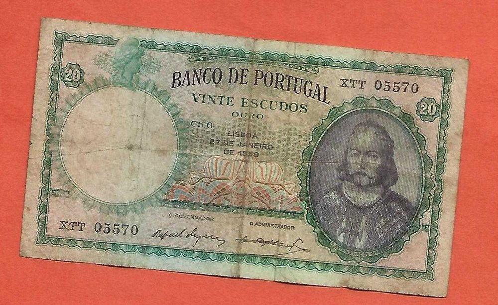 Nota de 20$00 de 1959 - Antiga