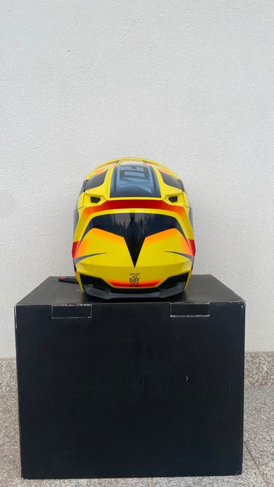 Capacete Fox V1 Motif Yellow