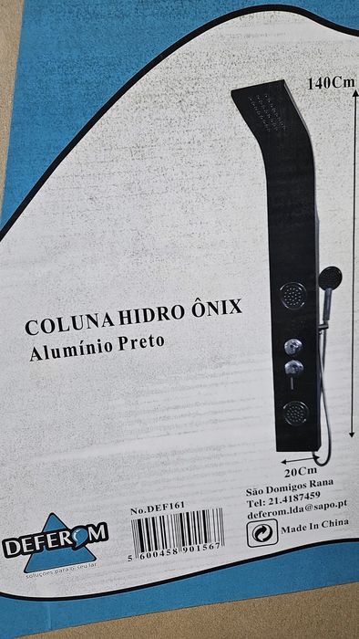 Coluna  de banho Hydro Onix
