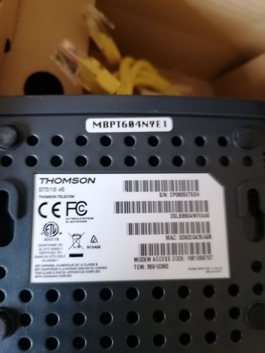 Modem Router Thomson ST516 V6 ADSL NOVO