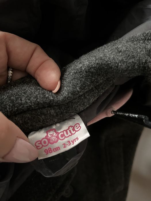 Płaszczyk dziewczecy szary 98