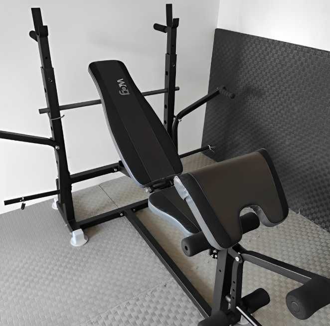 Лавка для жиму під штангу + Стійки + Тяга Скамья жима штанги W009 Лава